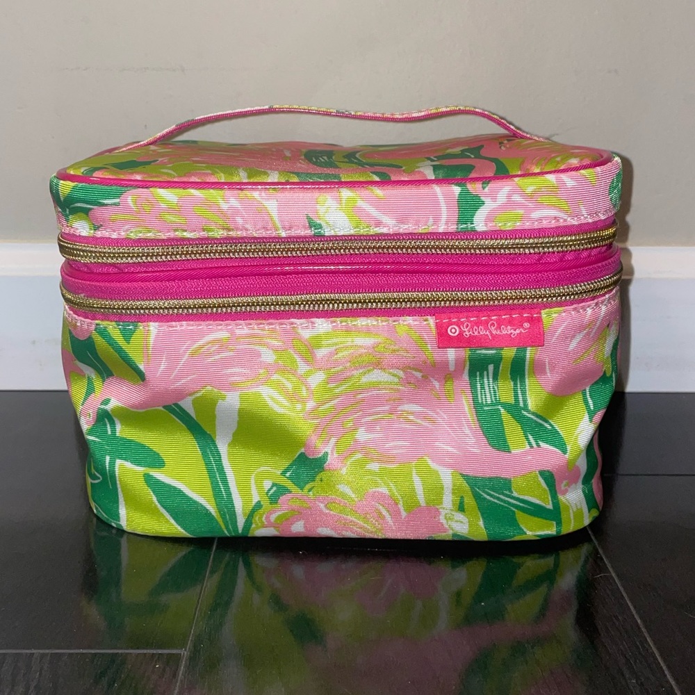 Lily Pulitzer for Target Train Case/Cosmetic Bag/Makeup Bag. Never used.